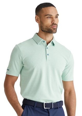 PING Hershel polo de hombre, misty green multi