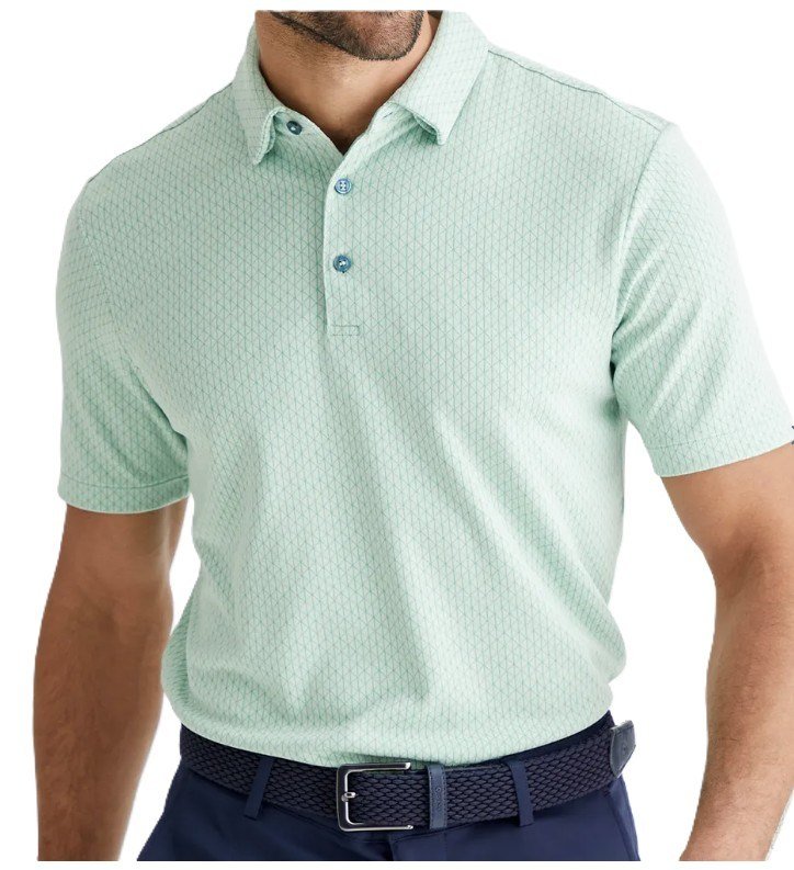 PING Hershel polo de hombre, misty green multi