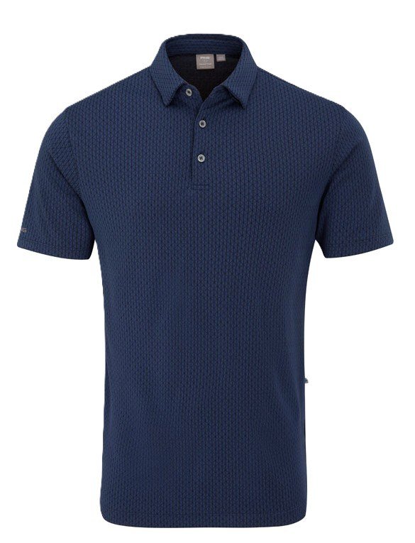 PING Hershel polo de hombre, oxford blue multi