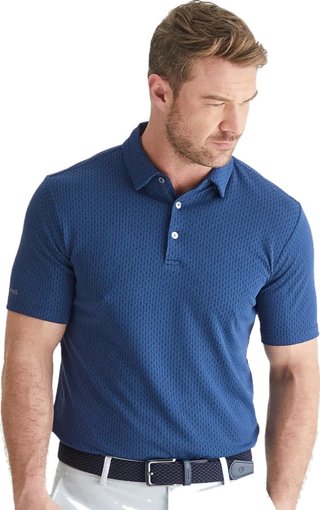 PING Hershel polo de hombre, oxford blue multi