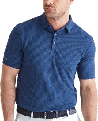 PING Hershel polo de hombre, oxford blue multi