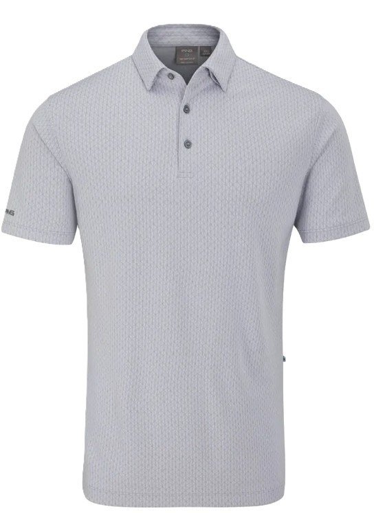 PING Hershel polo de hombre, silver multi
