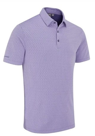 PING Hershel polo de hombre, purple ash multi