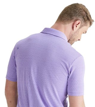 PING Hershel polo de hombre, purple ash multi