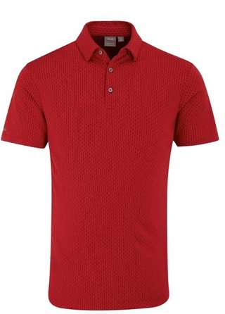 PING Hershel polo de hombre, rich red multi