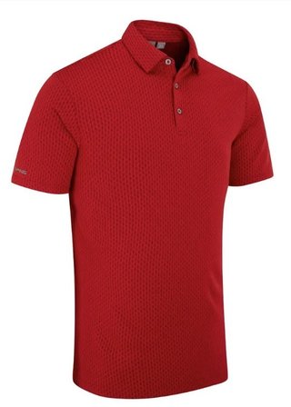 PING Hershel polo de hombre, rich red multi