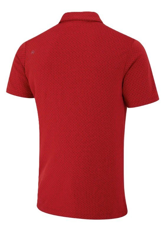 PING Hershel polo de hombre, rich red multi
