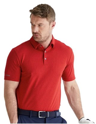 PING Hershel polo de hombre, rich red multi