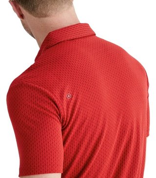 PING Hershel polo de hombre, rich red multi