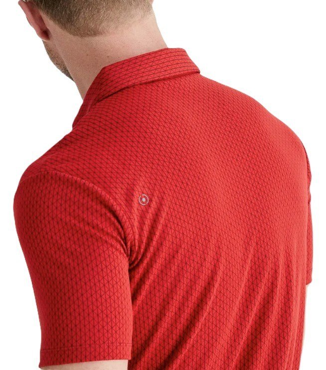PING Hershel polo de hombre, rich red multi