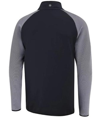 PING Strio Performance midlayer sudadera de hombre, negro/blanco