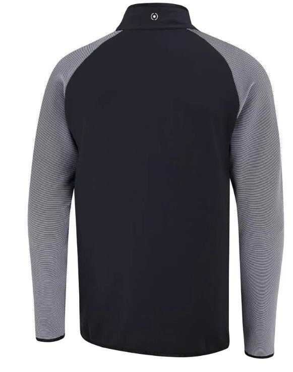 PING Strio Performance midlayer sudadera de hombre, negro/blanco