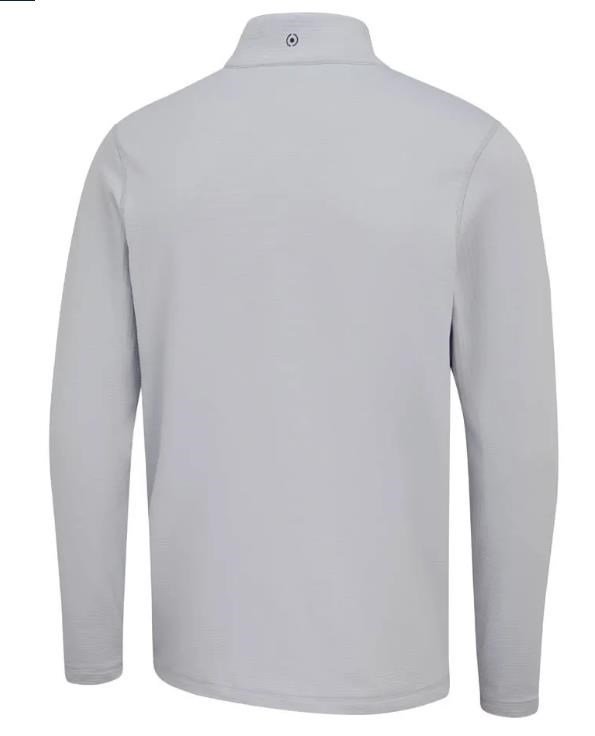 PING Rhodri Half Zip Fleece sudadera polar para hombre, silver/navy