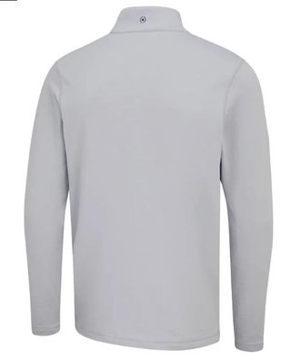PING Rhodri Half Zip Fleece sudadera polar para hombre, silver/navy