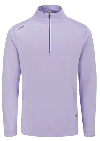 PING Latham Half Zip chaqueta polar de hombre, purple ash