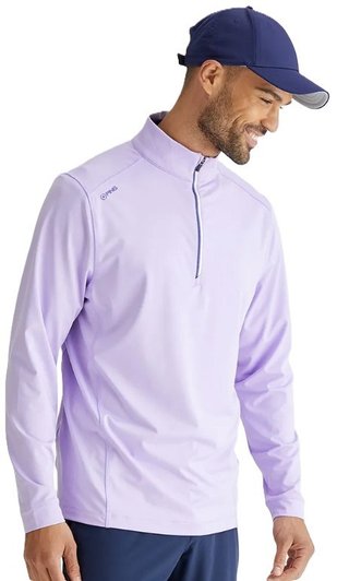 PING Latham Half Zip chaqueta polar de hombre, purple ash