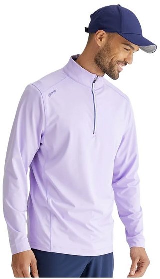 PING Latham Half Zip chaqueta polar de hombre, purple ash