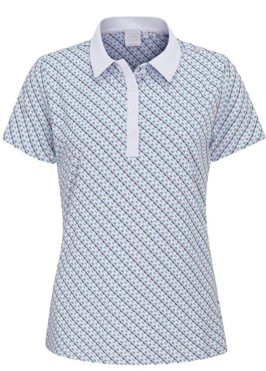 PING Bethany polo de mujer, neotheric/blanco