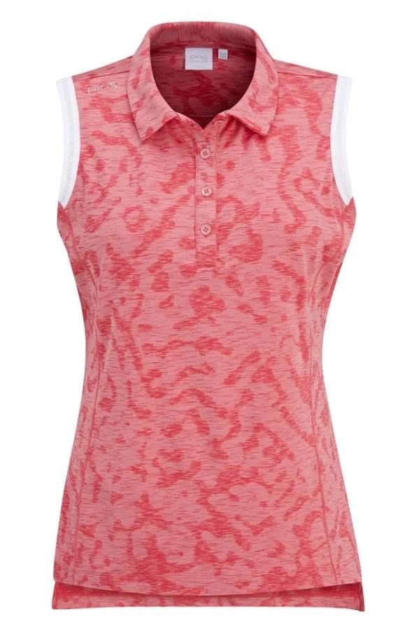PING Colleen Sleeveless polo de mujer, sweet pea