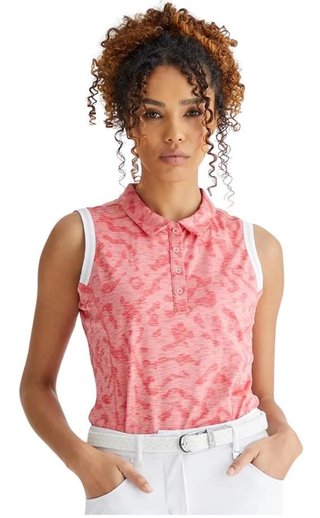 PING Colleen Sleeveless polo de mujer, sweet pea