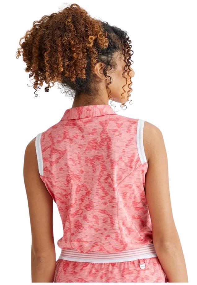 PING Colleen Sleeveless polo de mujer, sweet pea