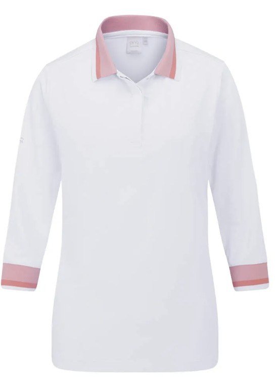 PING Lindsey polo de mujer, blanco/sweet pea
