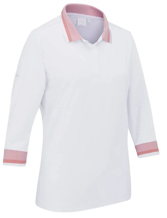 PING Lindsey polo de mujer, blanco/sweet pea