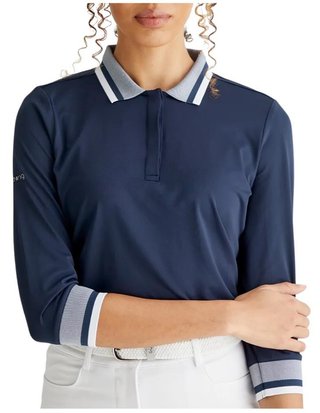 PING Lindsey polo de mujer, azul marino/blanco