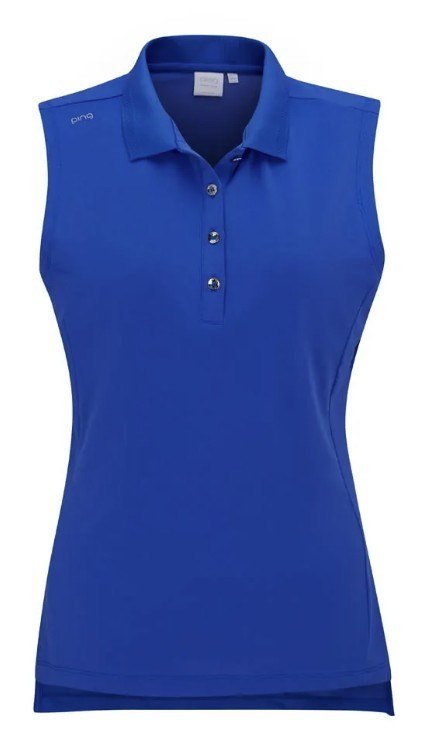 PING Solene Sleeveless polo de mujer, ultra blue