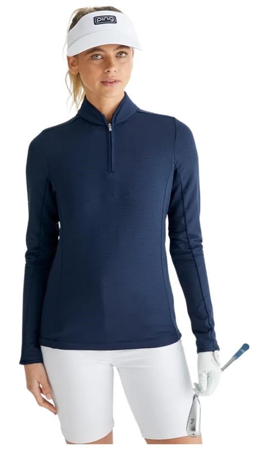 PING Abigale Performance Fleece sudadera de mujer, navy