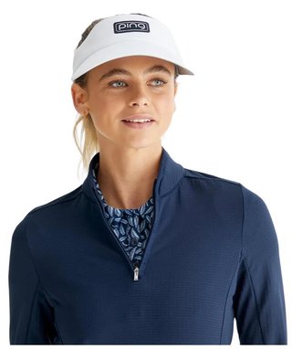 PING Abigale Performance Fleece sudadera de mujer, navy