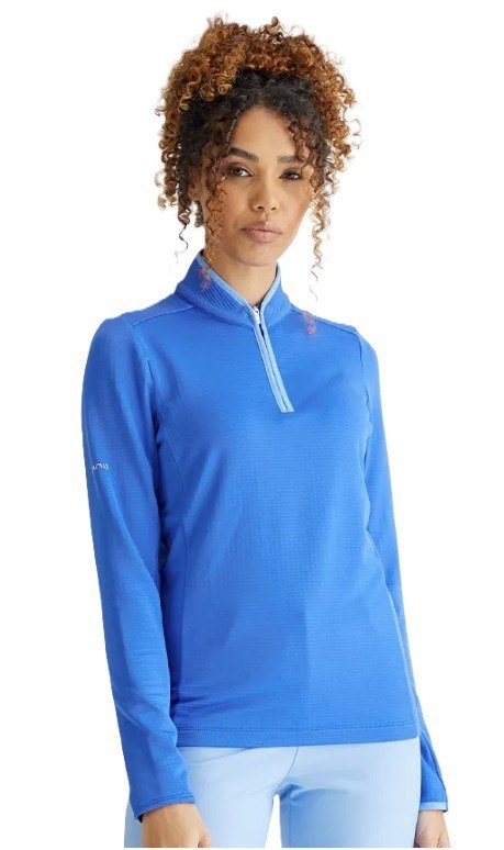 PING Abigale Fleece sudadera de mujer, azul ultra