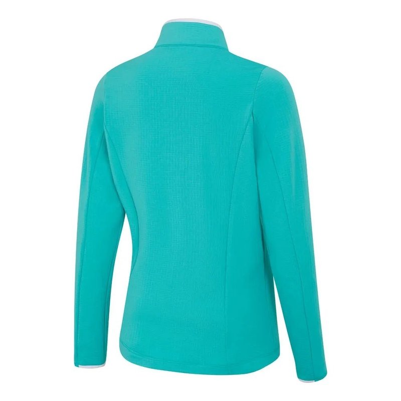PING Abigale Fleece sudadera de mujer, azul aqua brillante