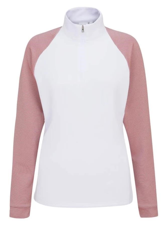 PING Tembi sudadera de mujer, blanco/sweet pea