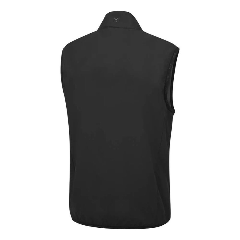 PING Ashbourne chaleco polar de hombre, negro/asfalto