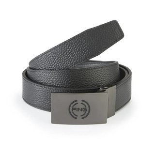 PING Stamp Reversible cinturón de hombre, negro/asfalto