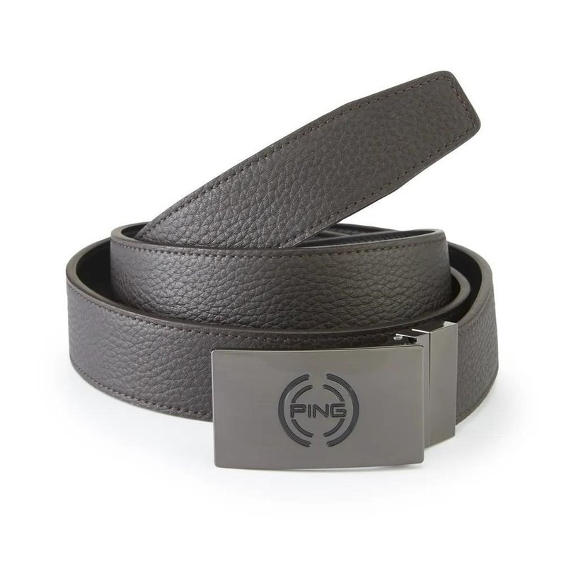 PING Stamp Reversible cinturón de hombre, marrón/negro