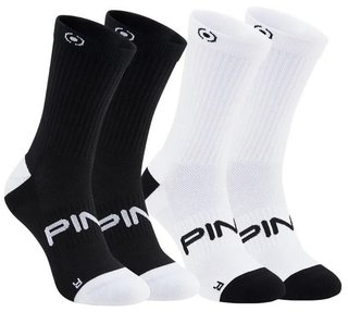 PING Crew calcetines de hombre (2 pares), negro/blanco
