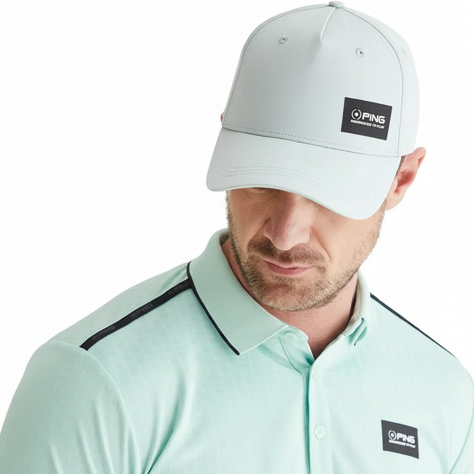 PING Koa gorra de béisbol para hombre, gris perla jaspeado