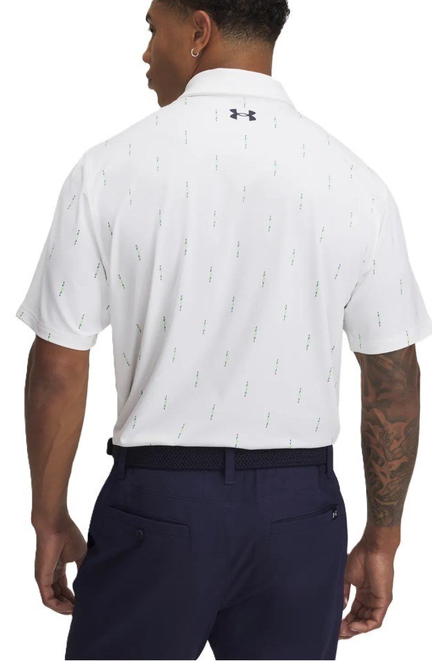 Under Armour T2G Printed polo de hombre, blanco