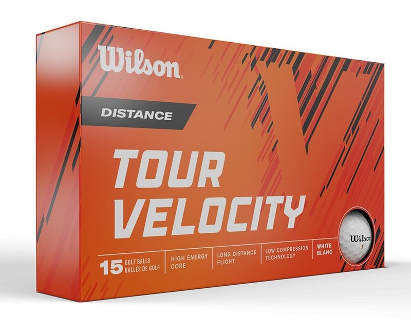 Wilson Tour Velocity Distance pelotas de golf 2025 (15 pelotas)