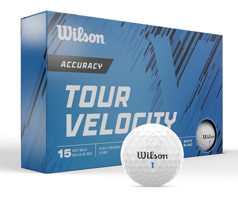 Wilson Tour Velocity Accuracy pelotas de golf 2025 (15 pelotas)