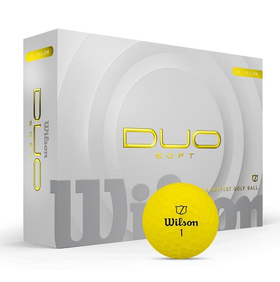 Wilson Duo Soft pelotas de golf, amarillas