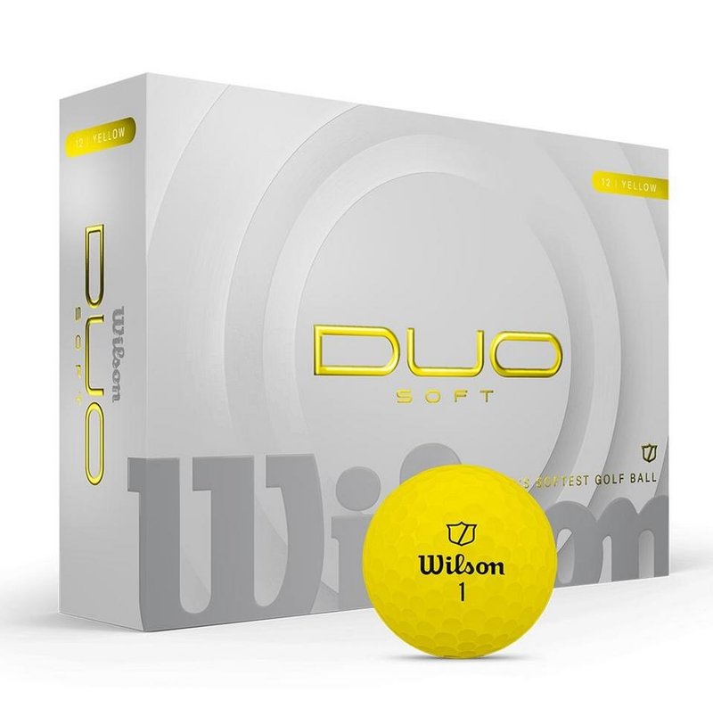 Wilson Duo Soft pelotas de golf, amarillas