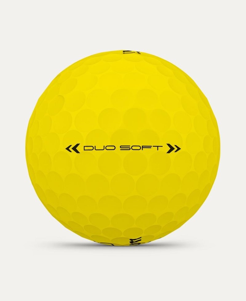 Wilson Duo Soft pelotas de golf, amarillas