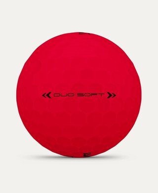 Wilson Duo Soft pelotas de golf, rojas