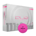 Wilson Duo Soft pelotas de golf, rosas