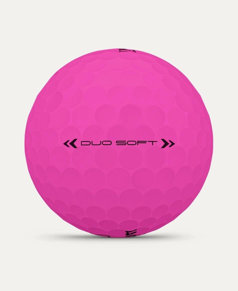 Wilson Duo Soft pelotas de golf, rosas