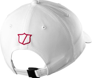 Wilson Tour gorra, blanco/rojo