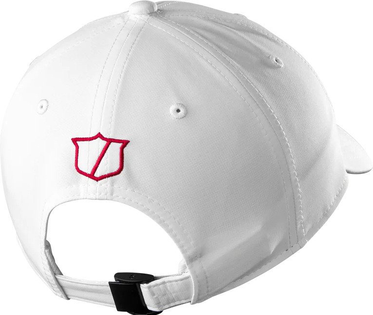 Wilson Tour gorra, blanco/rojo